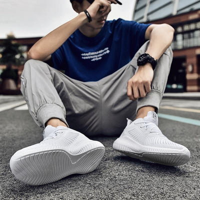 Men's  Air Sole Lace-up Trainer Sneakers