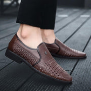 Summer Men's Genuine Leather Slip-On
