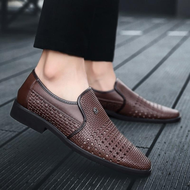 Summer Men's Genuine Leather Slip-On