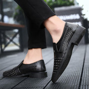 Summer Men's Genuine Leather Slip-On