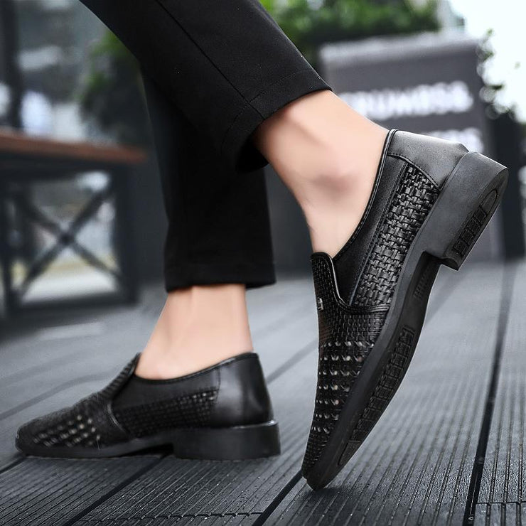 Summer Men's Genuine Leather Slip-On