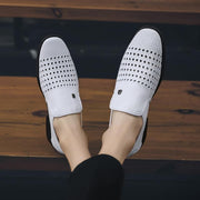 Summer Men's Genuine Leather Slip-On