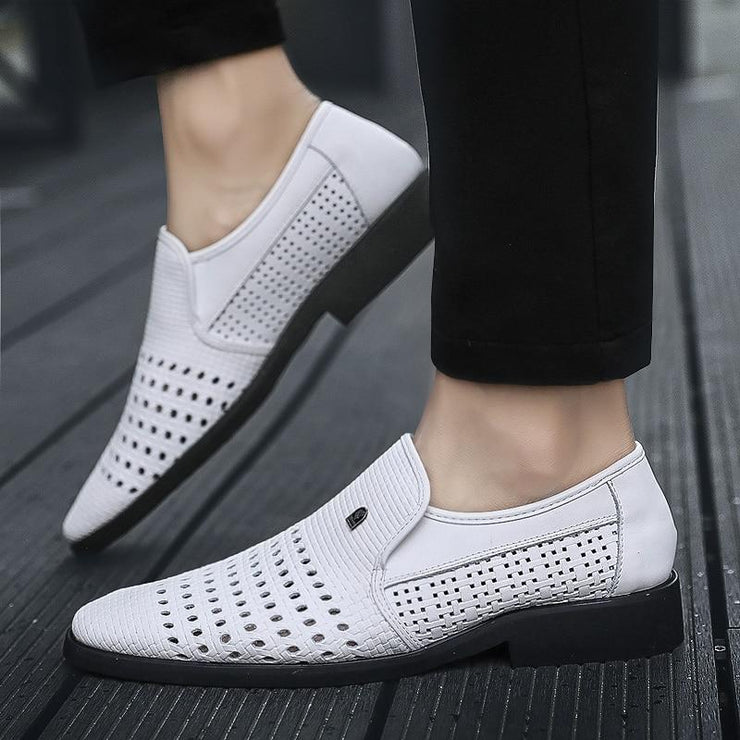 Summer Men's Genuine Leather Slip-On