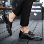 Summer Men's Genuine Leather Slip-On