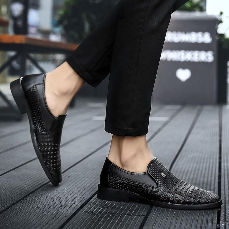 Summer Men's Genuine Leather Slip-On