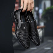 Summer Men's Genuine Leather Slip-On