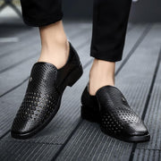 Summer Men's Genuine Leather Slip-On
