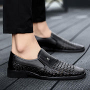 Summer Men's Genuine Leather Slip-On