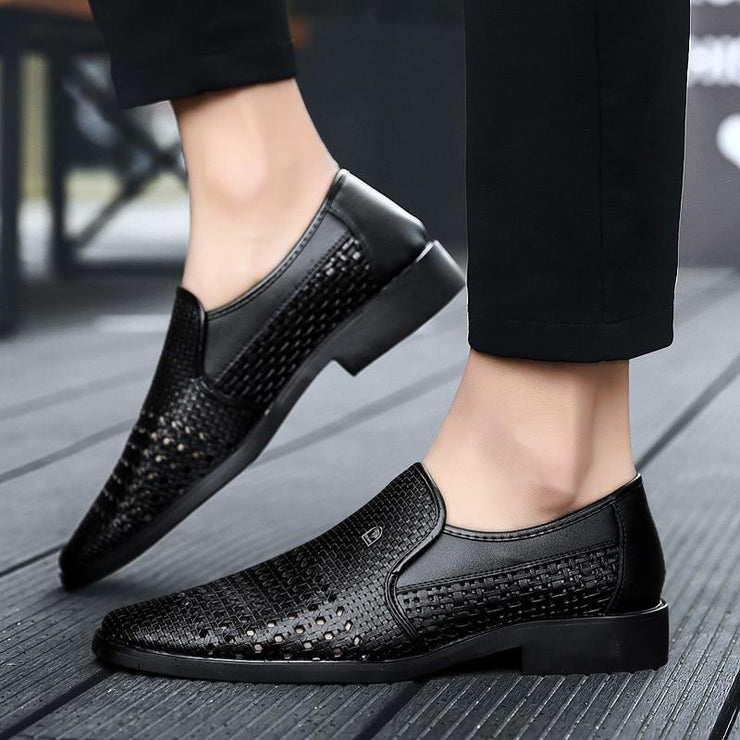 Summer Men's Genuine Leather Slip-On