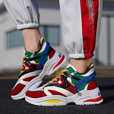 Cushioning Height Platform Breathable Men's Sports Shoes